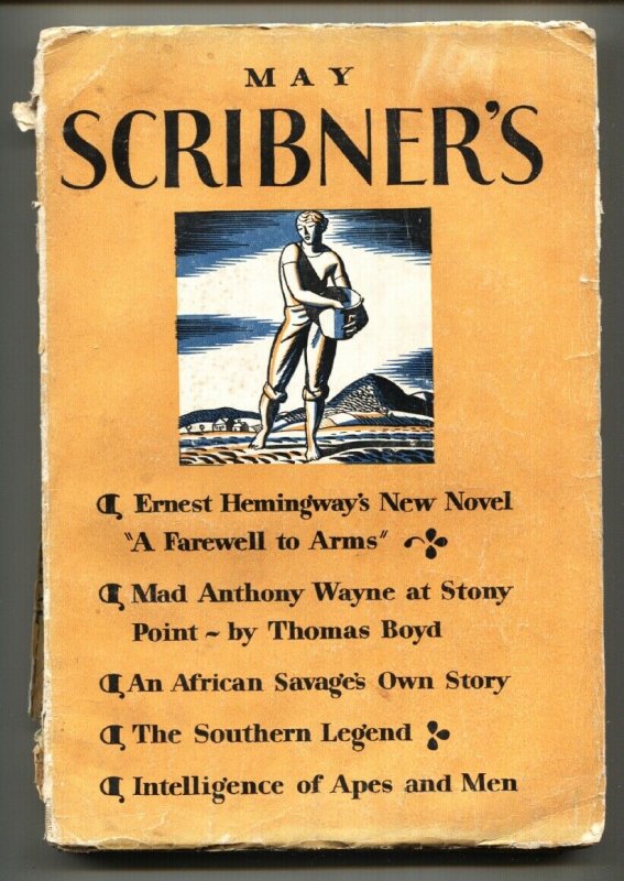 Scribner's Magazine May 1929-1st Farewell TO Arms-Hemingway-Rare! (Charles Scribner's Sons), raw, ungraded comic book — front cover
