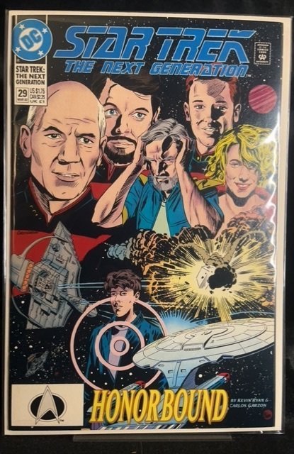 Star Trek: The Next Generation #29 (DC Comics, 1992), raw, ungraded comic book — front cover