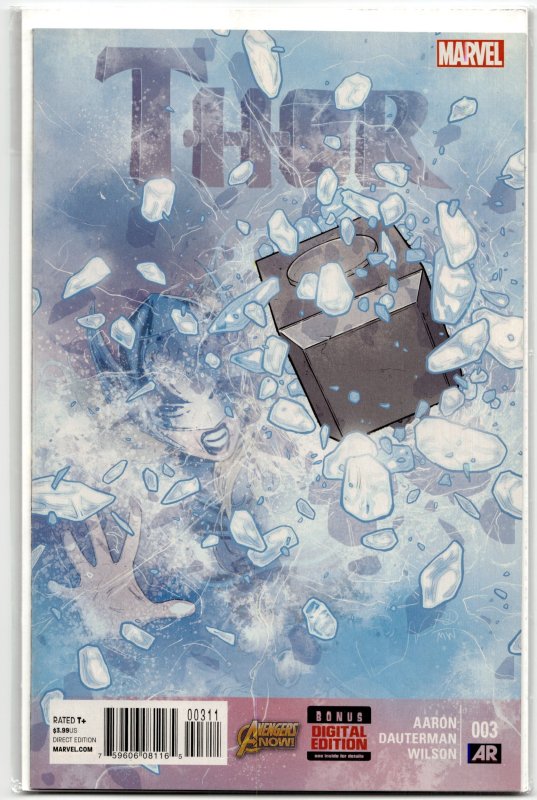 Thor #3 (Marvel Comics, 2015), raw, ungraded comic book — front cover