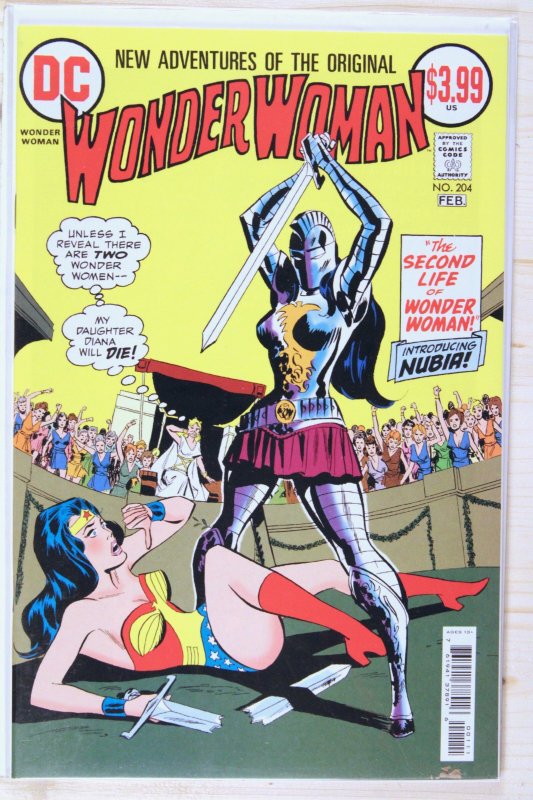 Wonder Woman #204 (DC Comics, 1973), raw comic book in NM+ 9.6 condition — front cover