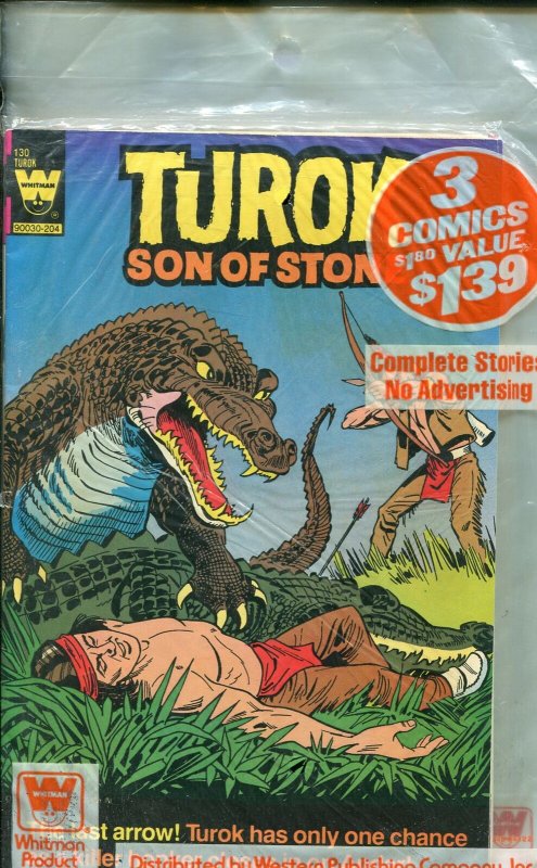 Whitman Comics 3 Pack #1 1982-Turok #130-Dagar #19-Mighty Samson #32-Vf/nm (1982), raw comic book in VF/NM condition — front cover