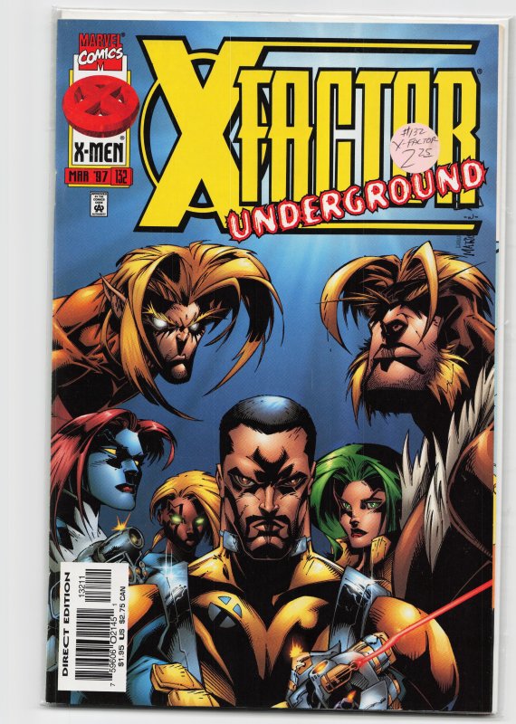 X-Factor #132 (Marvel Comics, 1997), raw, ungraded comic book — front cover