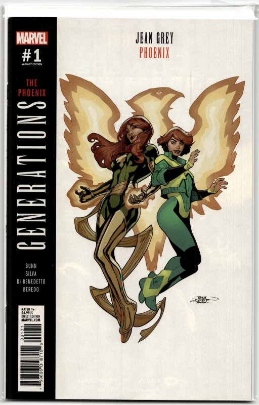 Generations: Phoenix & Jean Grey Dodson Cover (2017) X-Men (Marvel Comics, 2017), raw, ungraded comic book — front cover