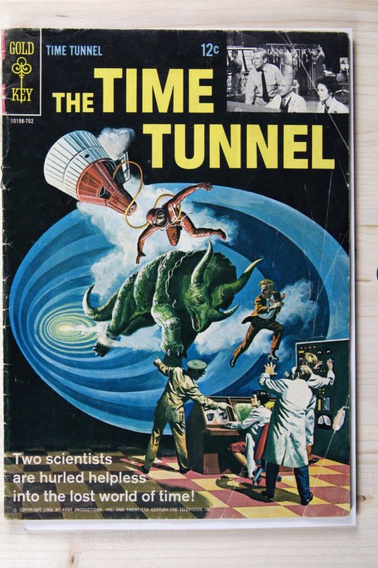 Time Tunnel #1 (1966), raw comic book in VG+ 4.5 condition — front cover
