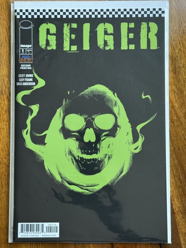 Geiger #1 (Image Comics, 2021), raw comic book in NM 9.4 condition — front cover