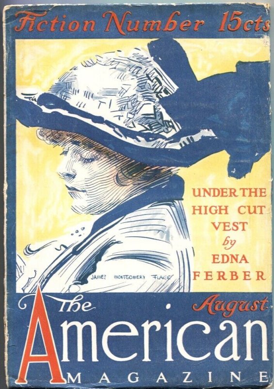 Pulp: American Magazine-1912-Hg Wells-Edna Ferber-James Montgomery Flagg, raw, ungraded comic book — front cover