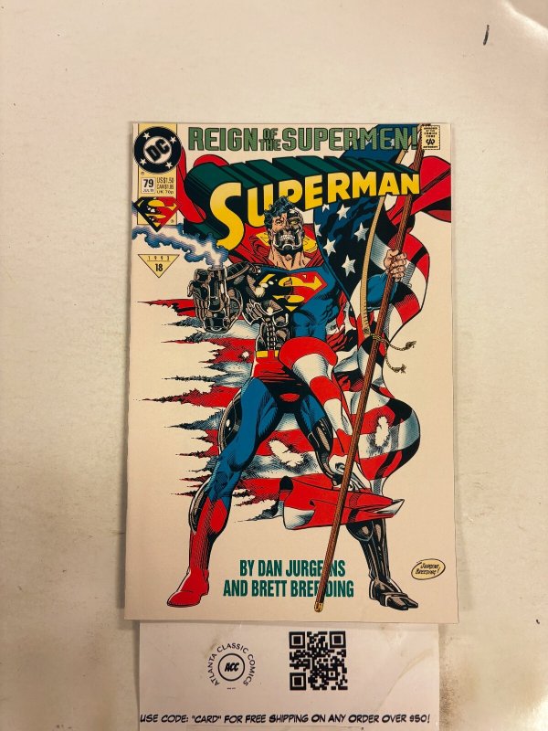 Superman #79 (DC Comics), raw comic book in NM condition — front cover