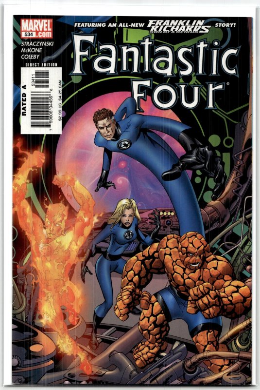 Fantastic Four #534 (Marvel Comics, 2006), raw, ungraded comic book — front cover