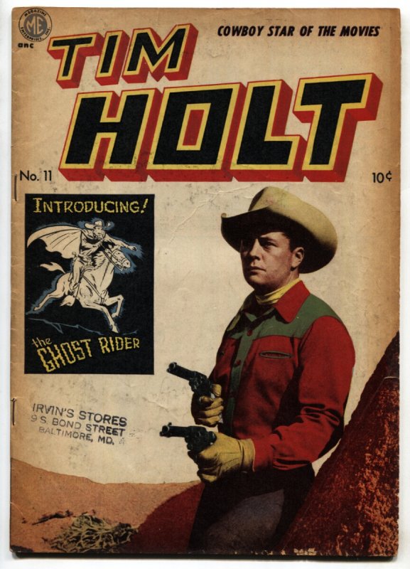 Tim Holt #11 (Magazine Enterprises, 1949), raw, ungraded comic book — front cover