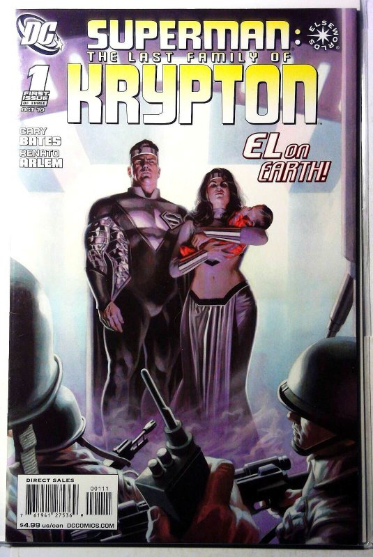 Superman Last Family of Krypton #1 (DC Comics, 2010), raw, ungraded comic book — front cover