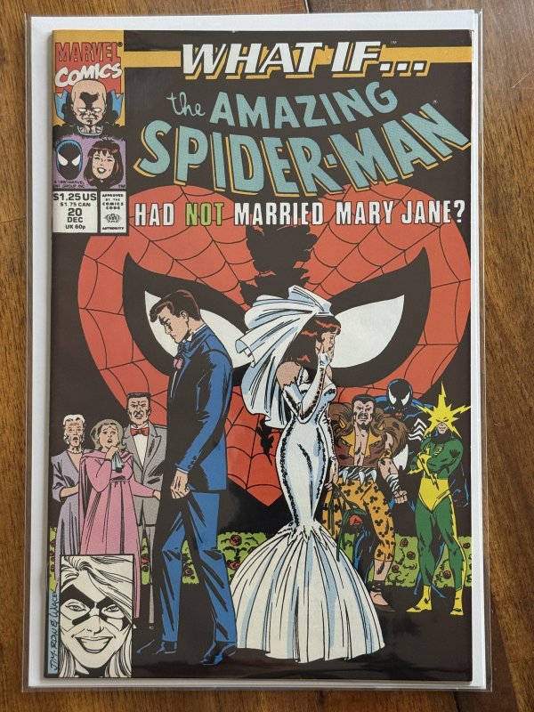 What If... The Amazing Spider-Man #20 (Marvel Comics, 1990), raw comic book in NM- 9.2 condition — front cover