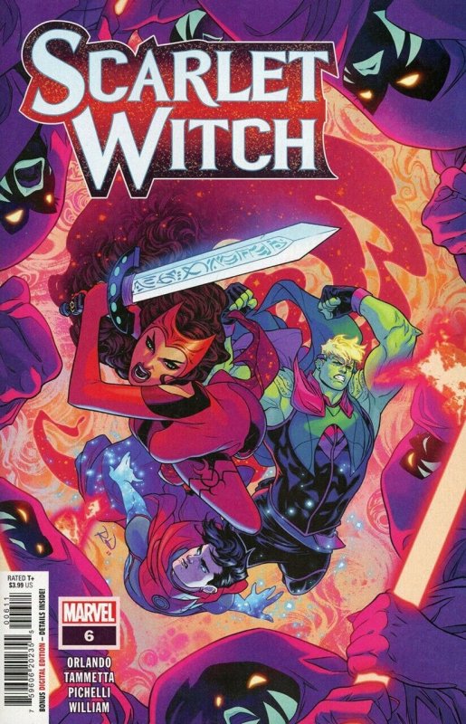 Scarlet Witch #6 (Marvel Comics, 2022), raw comic book in NM condition — front cover