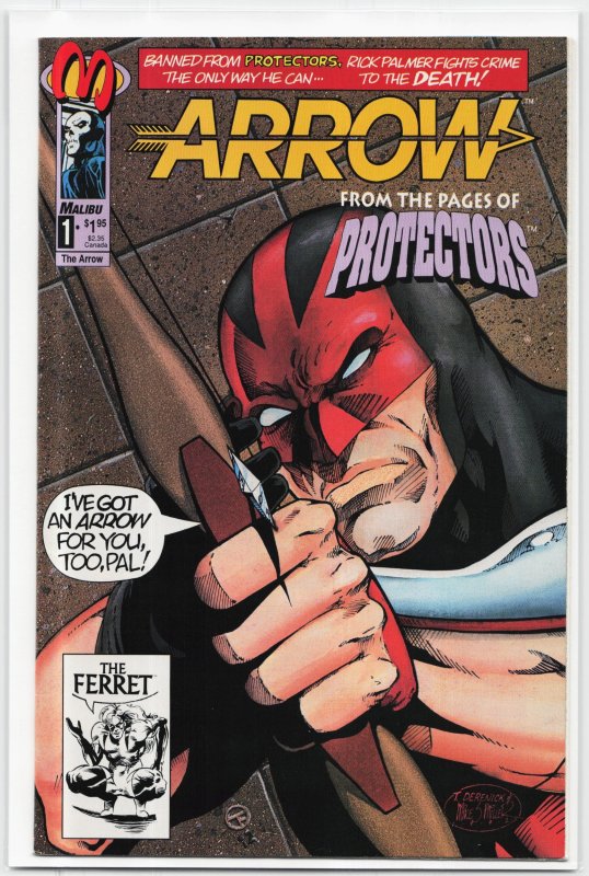 Arrow Direct Edition (1992) the Arrow (1992), raw, ungraded comic book — front cover