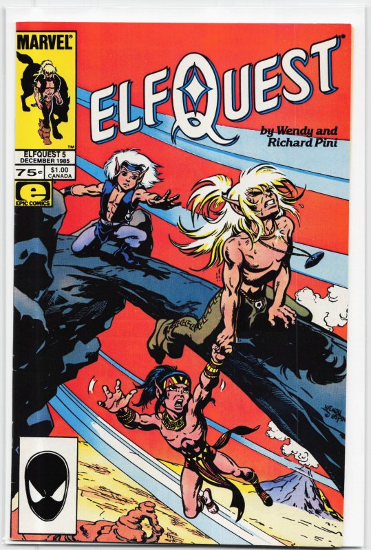 ElfQuest #5 (1985), raw, ungraded comic book — front cover