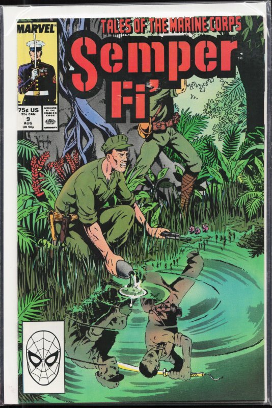 Semper Fi #9 (1989), raw, ungraded comic book — front cover