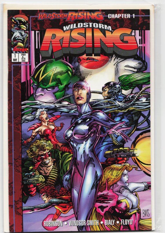 Wildstorm Rising #1 (Image Comics, 1995), raw, ungraded comic book — front cover