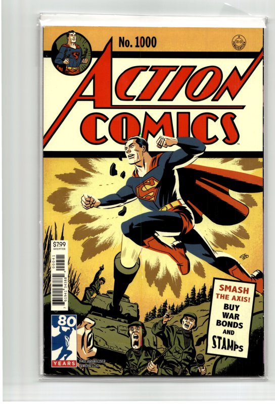 Action Comics #1000 (DC Comics, 2018), raw, ungraded comic book — front cover