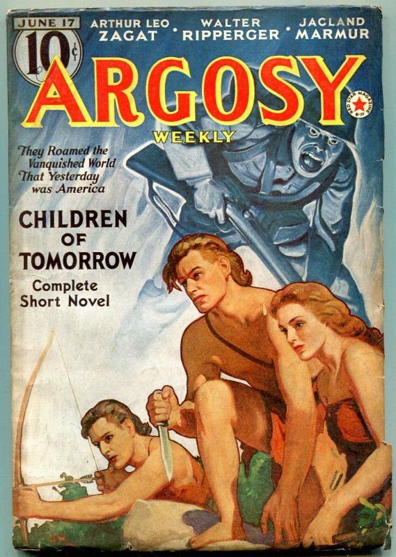 Pulp: Argosy Pulp June #17 (1939), raw comic book in FN condition — front cover