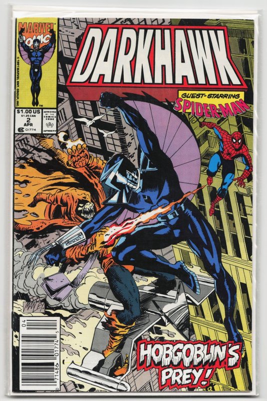 Darkhawk #2 (Marvel Comics, 1991), raw, ungraded comic book — front cover
