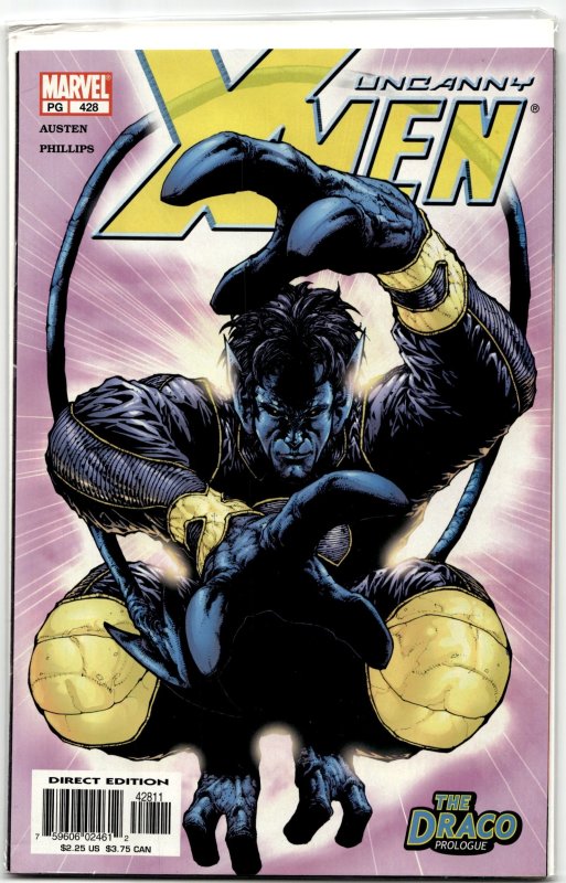 The Uncanny X-Men #428 (Marvel Comics, 2003), raw, ungraded comic book — front cover