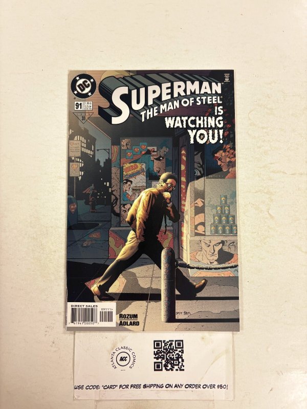 Superman the Man of Steel #91 (DC Comics), raw comic book in NM condition — front cover