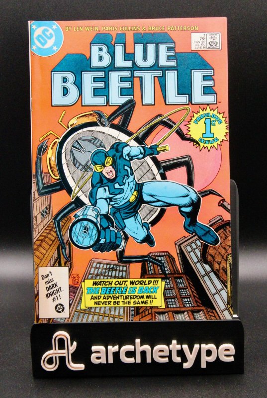 Blue Beetle #1 (DC Comics, 1986), raw comic book in NM condition — front cover