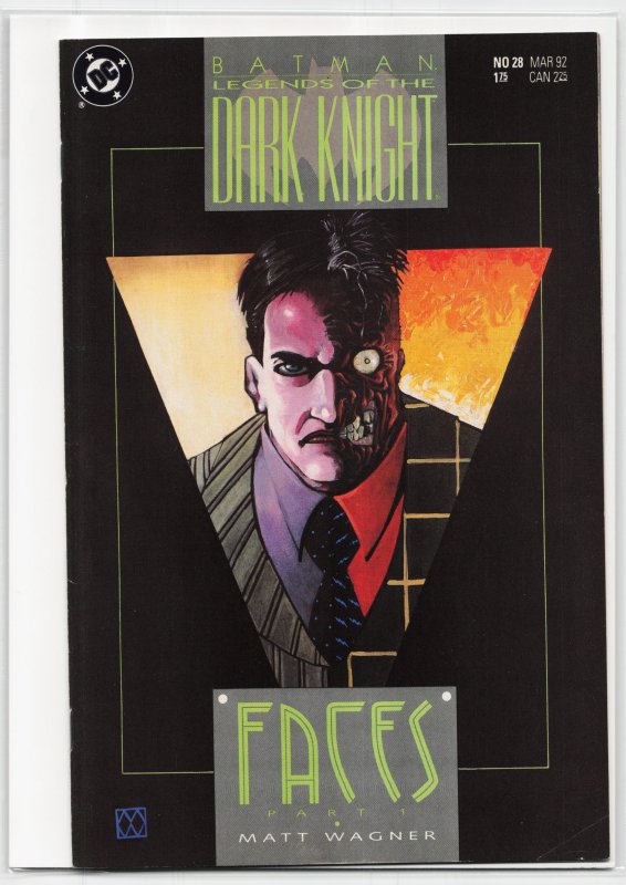 Legends of the Dark Knight #28 (DC Comics, 1992), raw, ungraded comic book — front cover