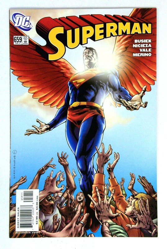 Superman #659 (DC Comics, 2007), raw comic book in NM- condition — front cover