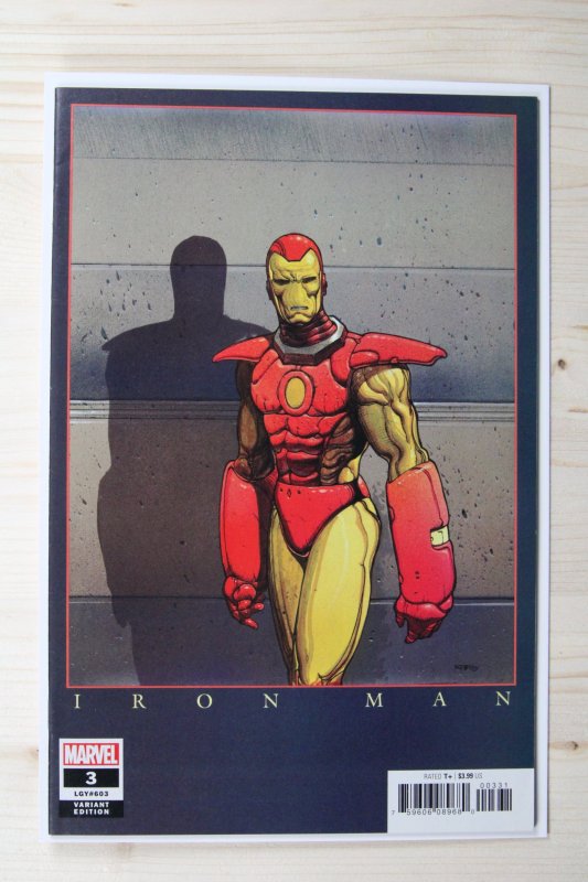 Iron Man #3 (Marvel Comics, 2021), raw comic book in NM+ 9.6 condition — front cover