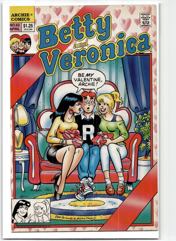 Betty and Veronica #62 (1993), raw, ungraded comic book — front cover