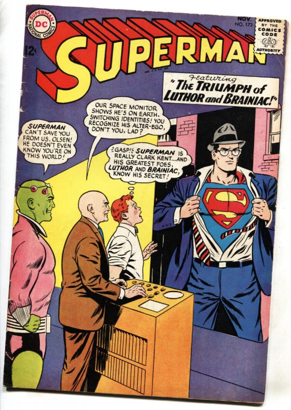 Superman #173 - 1964 - DC - Vg/fn - Comic Book (DC Comics, 1964), raw comic book in VG/FN condition — front cover