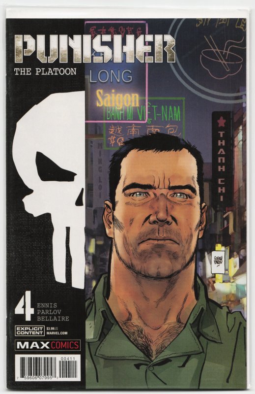 Punisher: The Platoon #4 (2018), raw, ungraded comic book — front cover