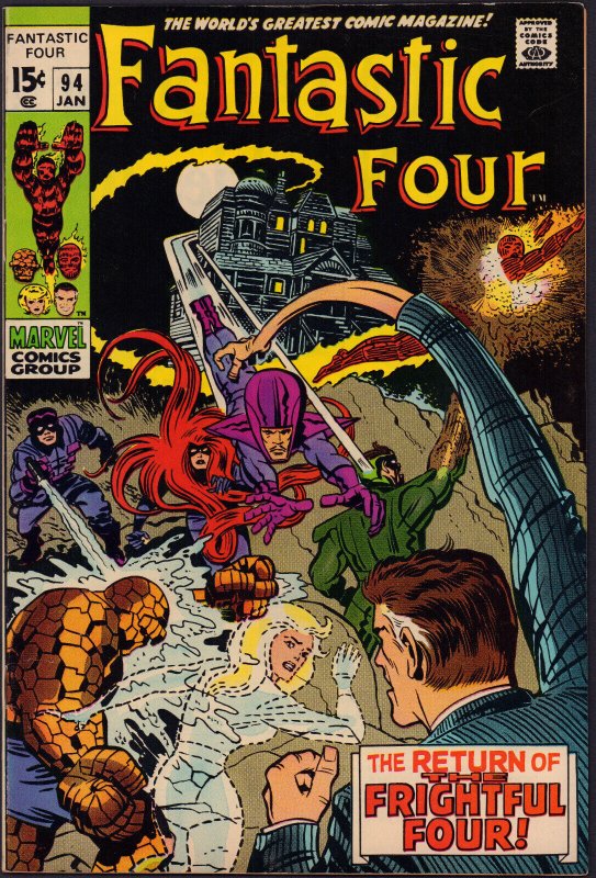Fantastic Four #94 (Marvel Comics, 1970), raw comic book in 6.5 condition — front cover
