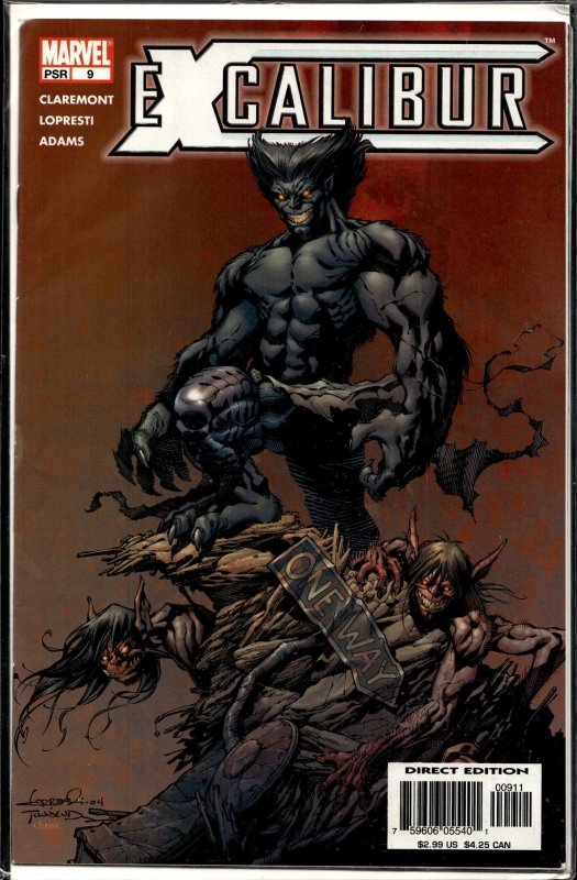 Excalibur #3 (Marvel Comics, 2004), raw, ungraded comic book — front cover