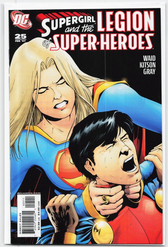 Supergirl and the Legion of Super-Heroes #25 (2007), raw, ungraded comic book — front cover