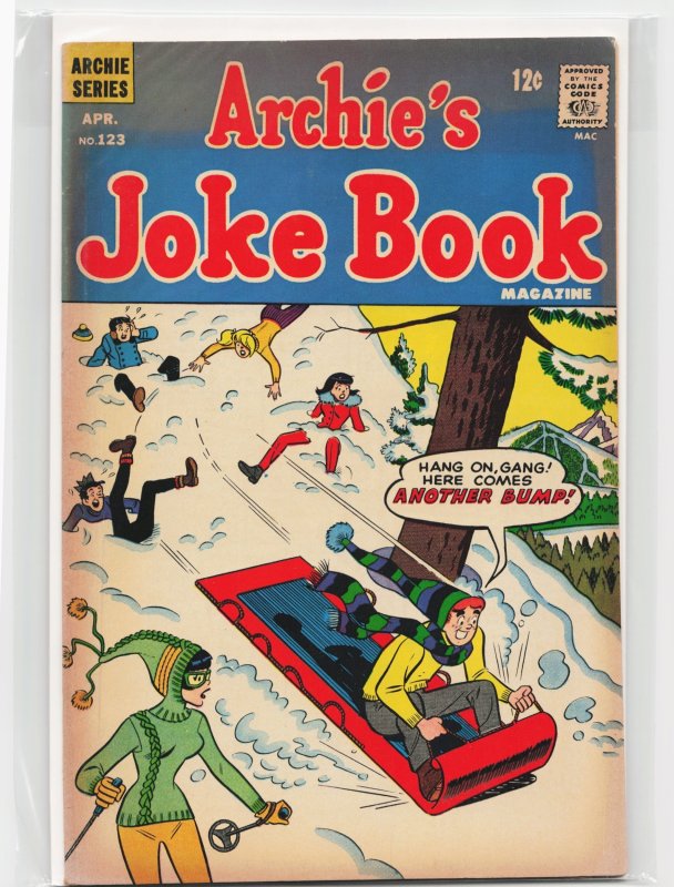 Archie's Joke Book Magazine #123 (Archie Comics, 1968), raw, ungraded comic book — front cover