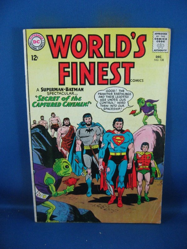Worlds Finest #138 (DC Comics, 1963), raw comic book in VG condition — front cover