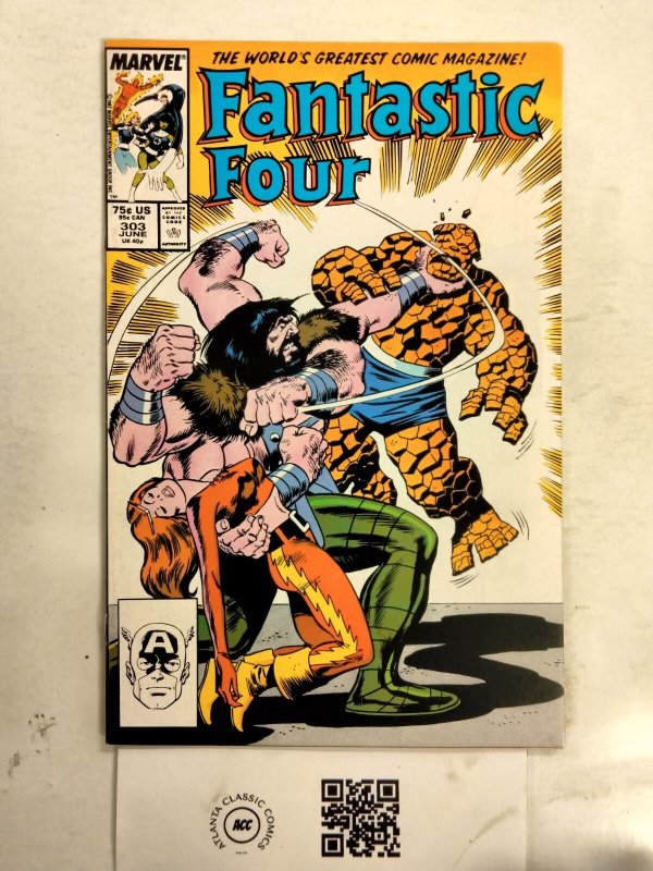 Fantastic Four #303 (Marvel Comics), raw comic book in NM condition — front cover