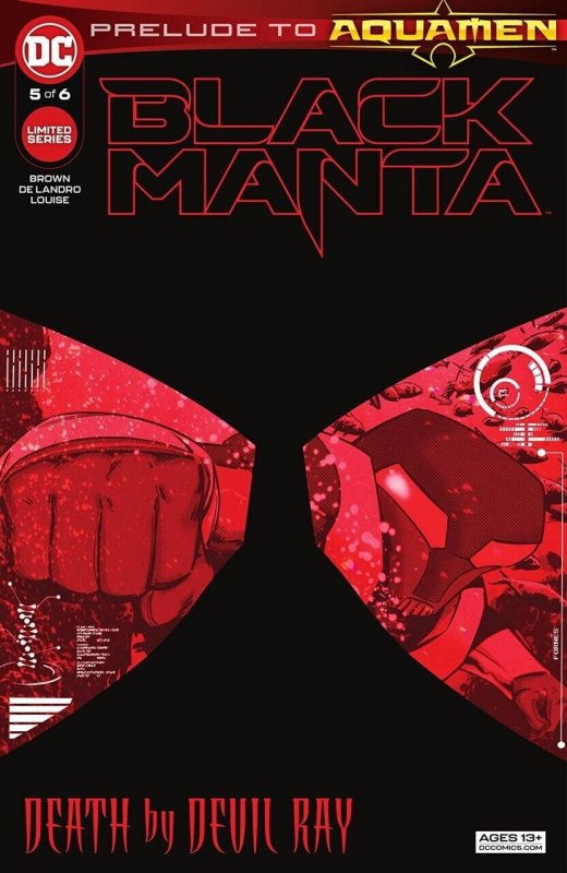 Black Manta #5 (2021), raw comic book in VF/NM condition — front cover