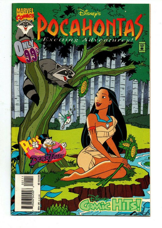 Pocahontas Exciting Adventures #1 (Marvel Comics, 1995), raw comic book in NM condition — front cover