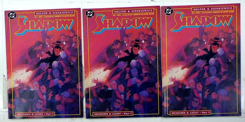 The Shadow Lot of 3 #5 x3 (1987) DC Comics 1st Print Comic Books (DC Comics, 1987), raw, ungraded comic book — front cover