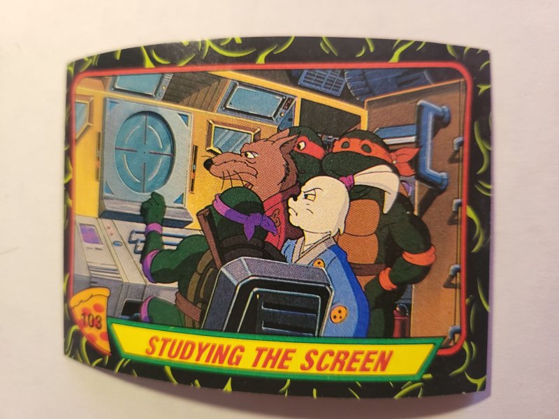 1989 Teenage Mutant Ninja Turtles Series 2 Card #103 (1989), raw, ungraded comic book — front cover