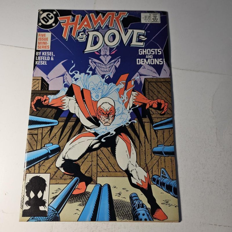 Hawk & Dove #1 (DC Comics), raw, ungraded comic book — front cover