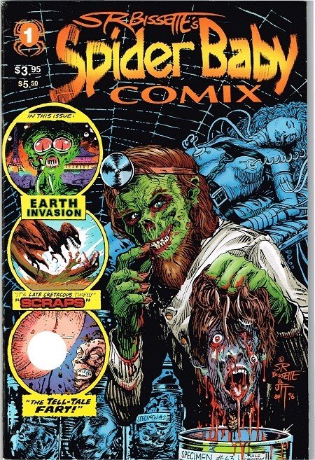 Spider Baby Comix #1, raw, ungraded comic book — front cover