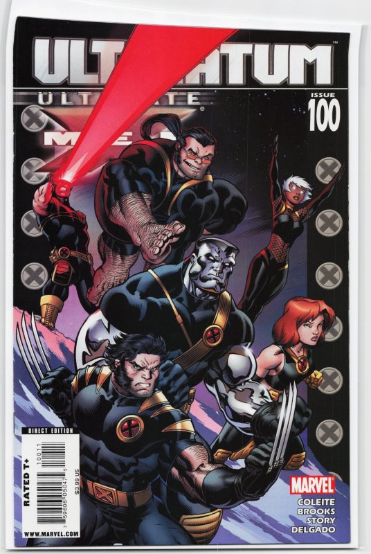 Ultimate X-Men #100 (Marvel Comics, 2009), raw, ungraded comic book — front cover