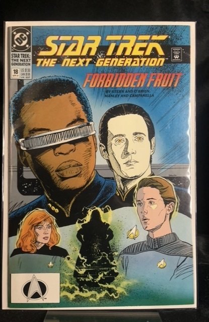 Star Trek: The Next Generation #18 (DC Comics, 1991), raw, ungraded comic book — front cover