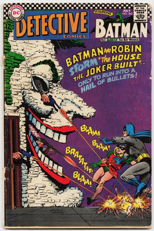 Detective Comics #365 (DC Comics, 1967), raw, ungraded comic book — front cover