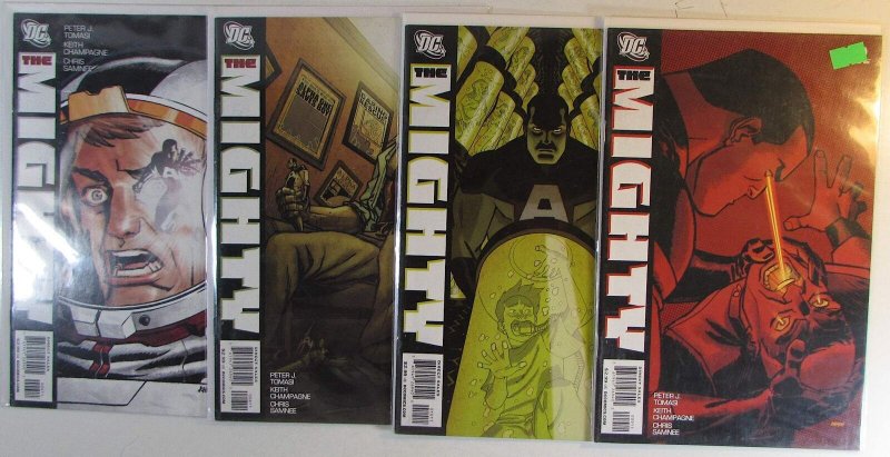 2009 the Mighty Lot of 4 #6, 8, 9, 10 DC Comics NM- 1st Print Comic Books (DC Comics, 2009), raw comic book in NM- condition — front cover