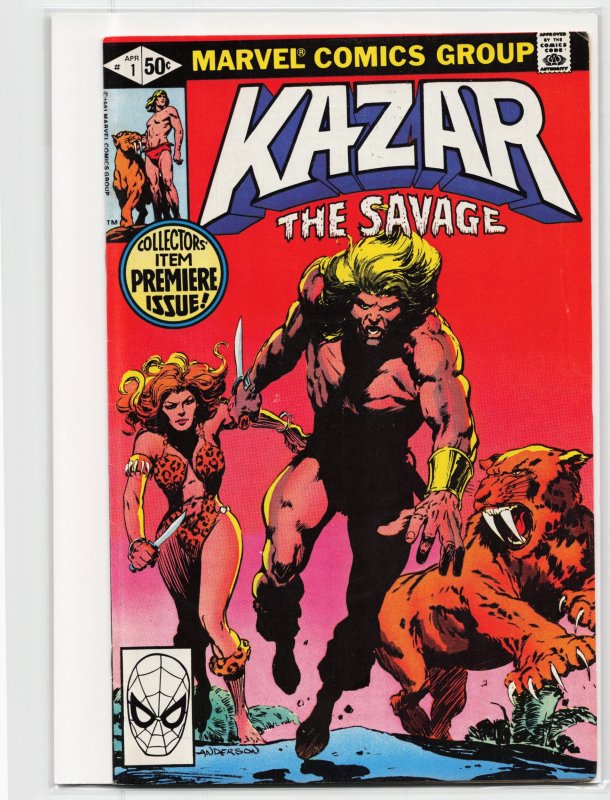 Ka-Zar the Savage #1 (Marvel Comics, 1981), raw, ungraded comic book — front cover