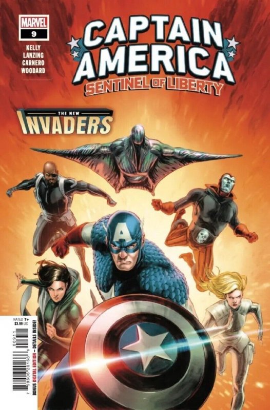 Captain America: Sentinel of Liberty #9 (Marvel Comics, 2022), raw comic book in NM condition — front cover
